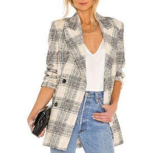 Essential Antwerp New Zanting Oversized Plaid Blazer Womens Size 36 US 4